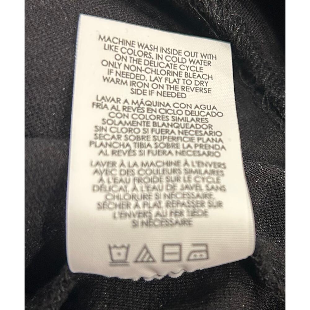 Cabi Black Indulgence Blouse Split Back Banded Wa… - image 6